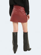 Minigonna in ecopelle