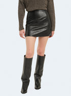 Minigonna in ecopelle