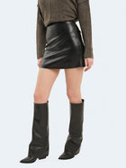 Minigonna in ecopelle