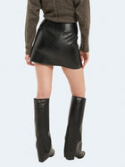 Minigonna in ecopelle