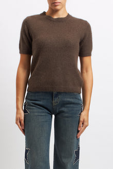 Maglia a mezza manica in lana