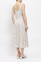 Abito midi con fantasia pois
