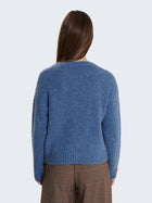 Maglione intrecciato con cuori