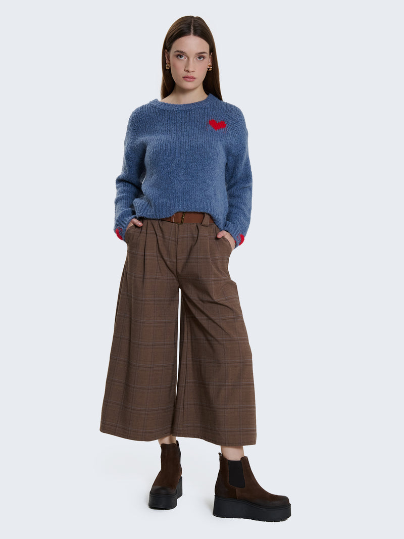 Pantagonna con fantasia tartan piccola