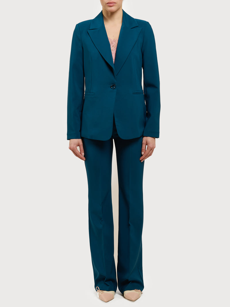 Completo blazer e pantaloni flared