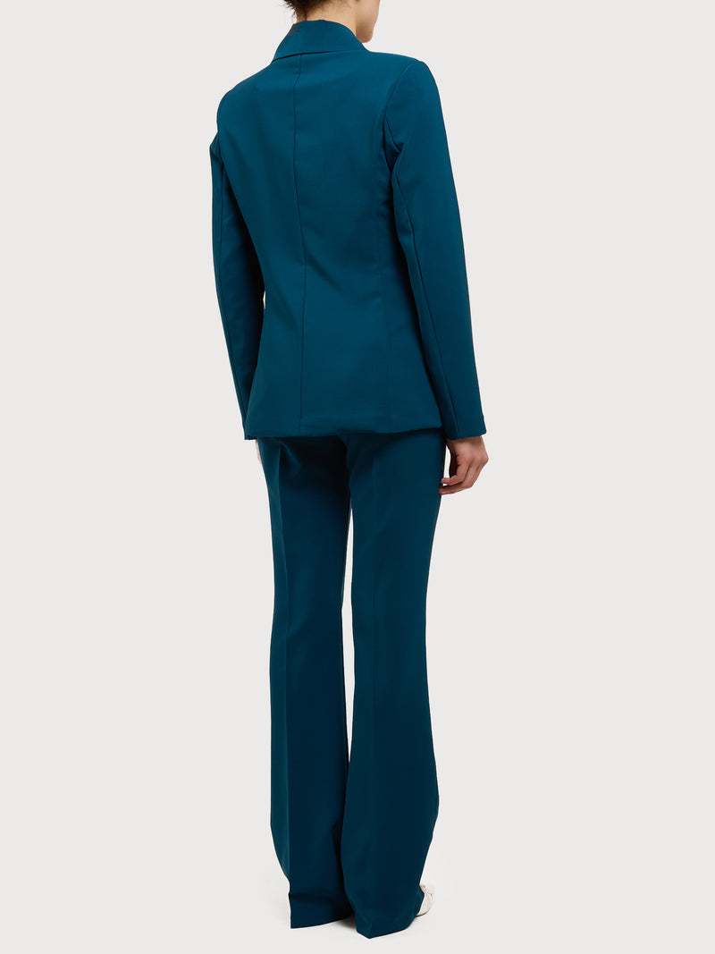 Completo blazer e pantaloni flared