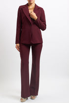 Completo blazer e pantaloni flared