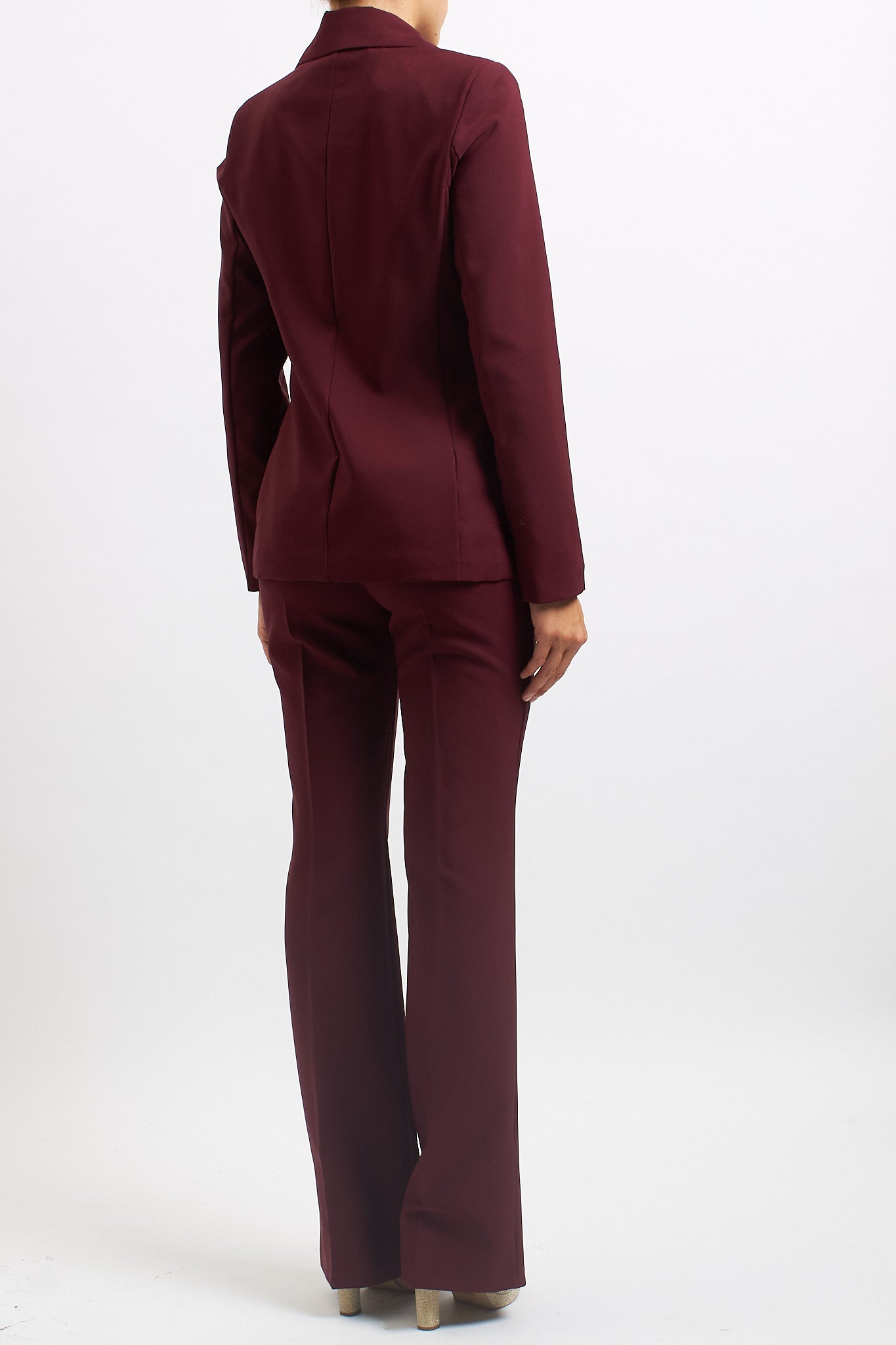 Completo blazer e pantaloni flared