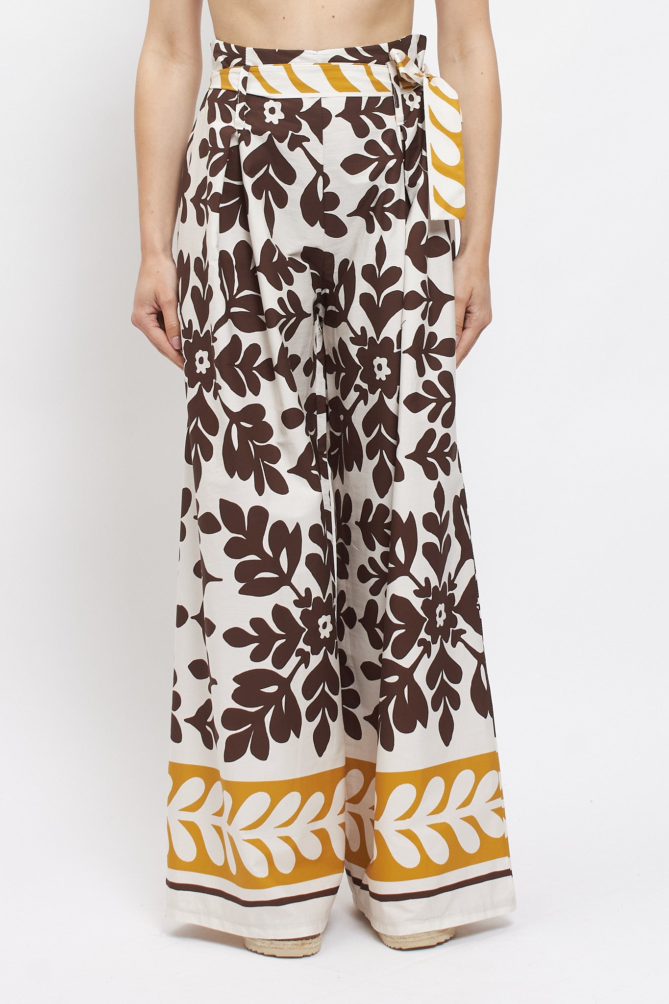 Pantalone palazzo con cintura