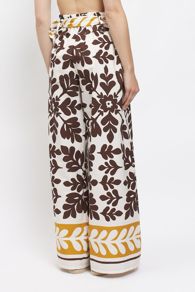 Pantalone palazzo con cintura
