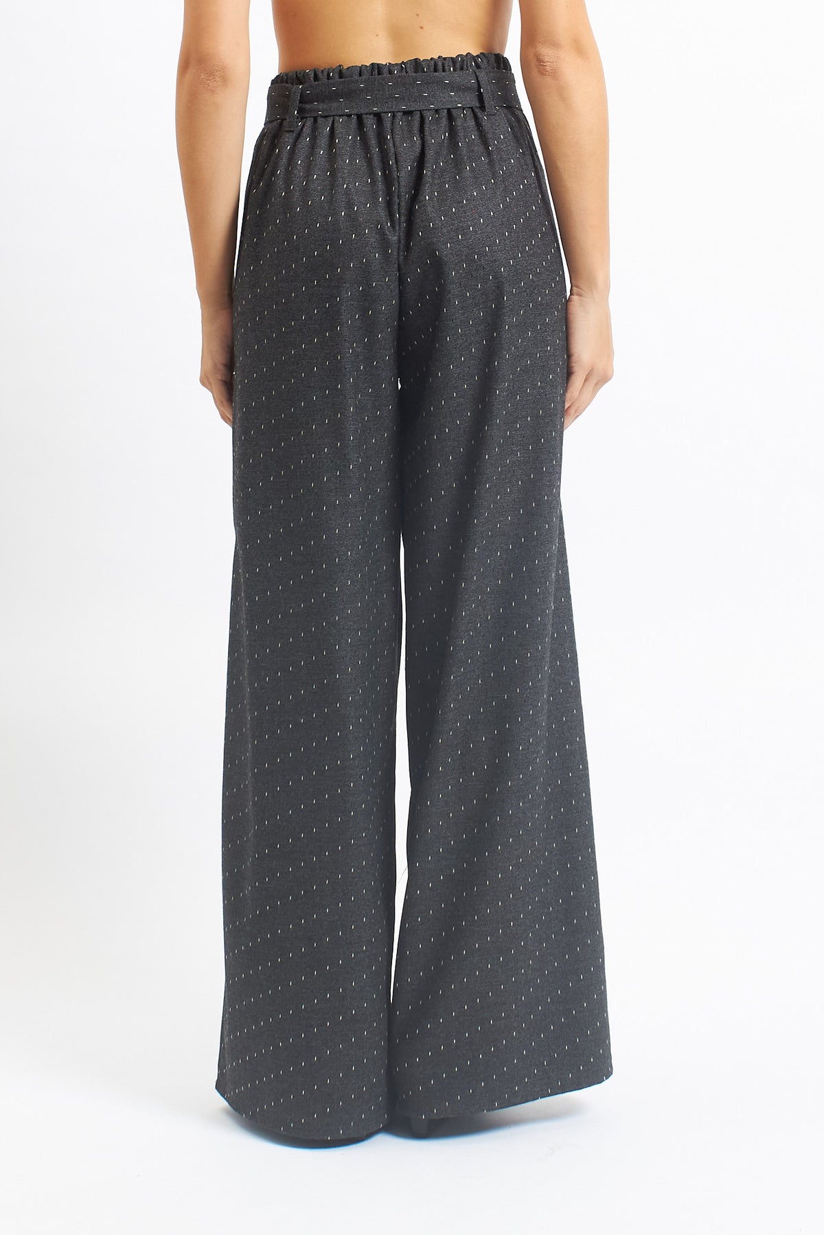 Pantalone palazzo con fusciacca
