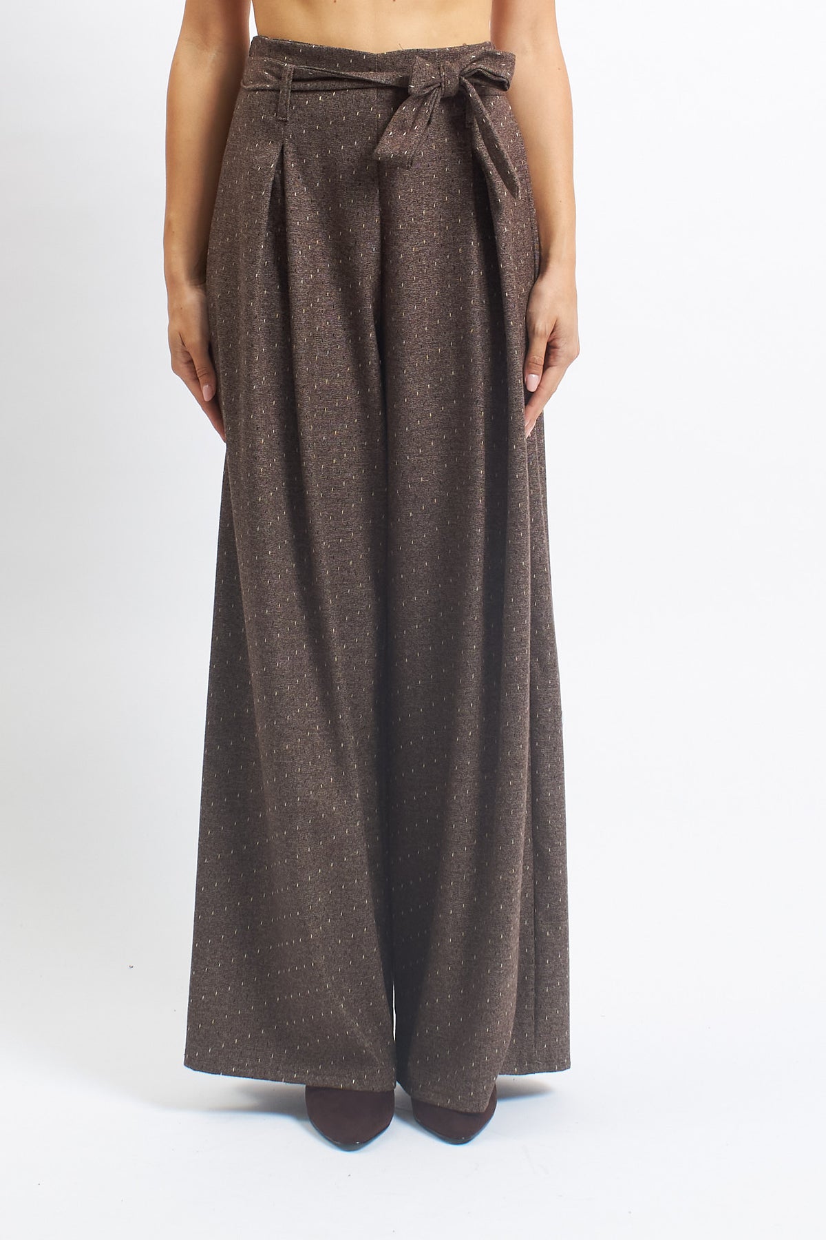 Pantalone palazzo con fusciacca