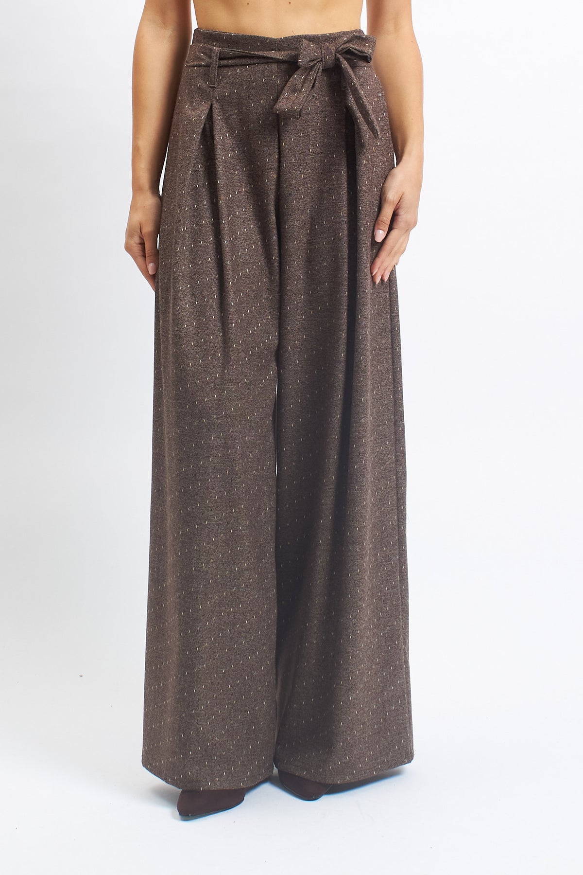 Pantalone palazzo con fusciacca