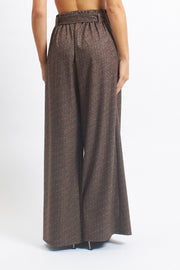 Pantalone palazzo con fusciacca