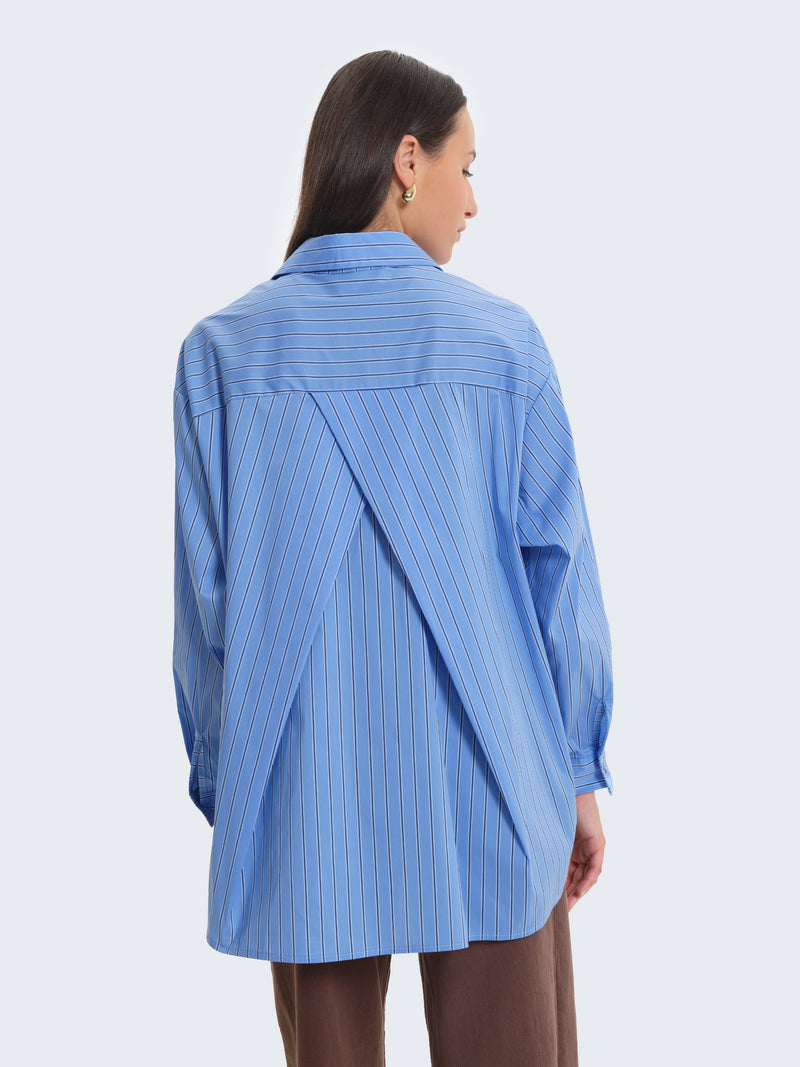 Camicia a righe oversize