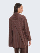 Camicia a righe oversize