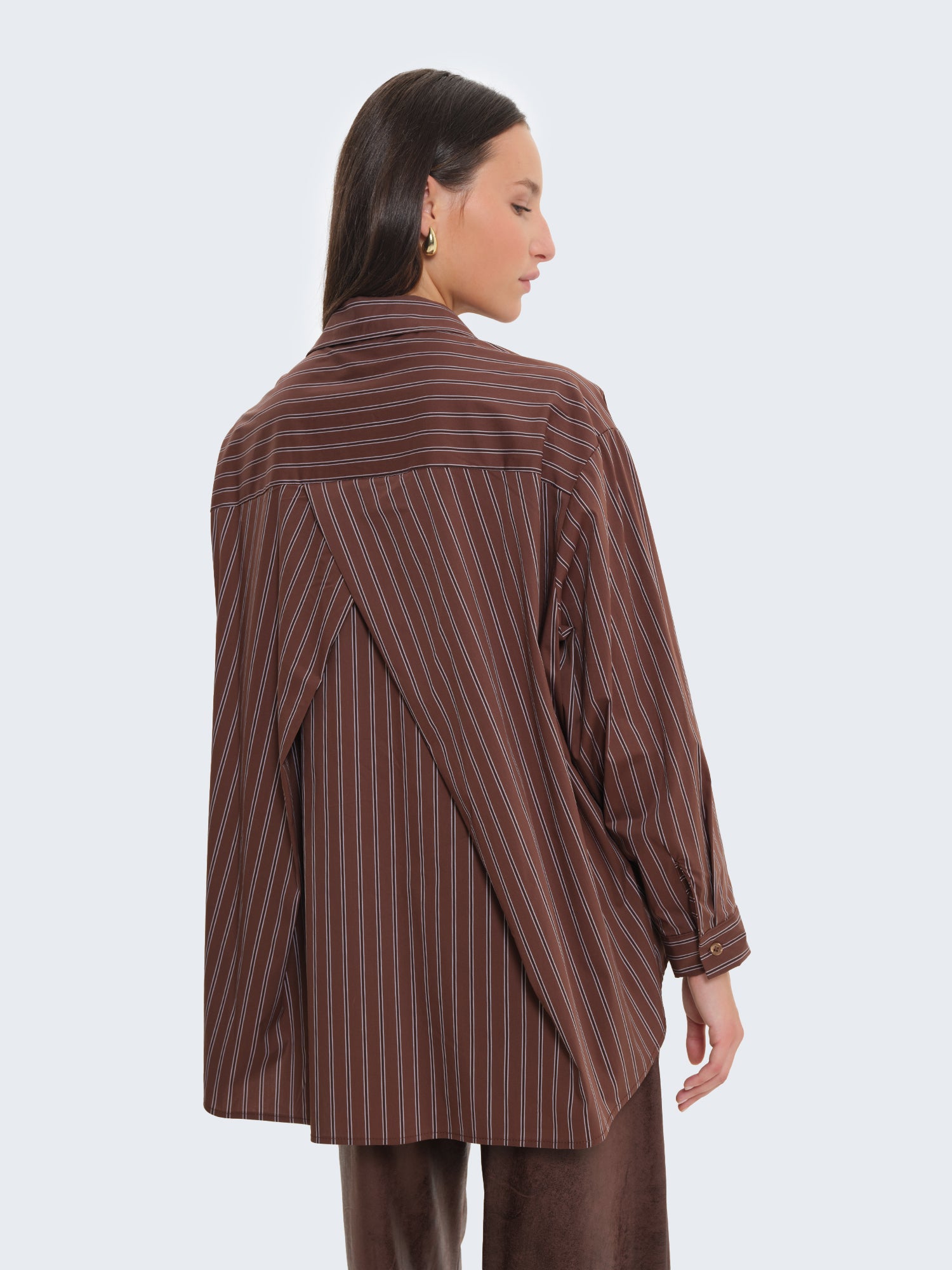 Camicia a righe oversize