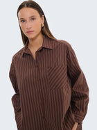 Camicia a righe oversize