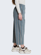 Pantaloni in cotone con righe verticali