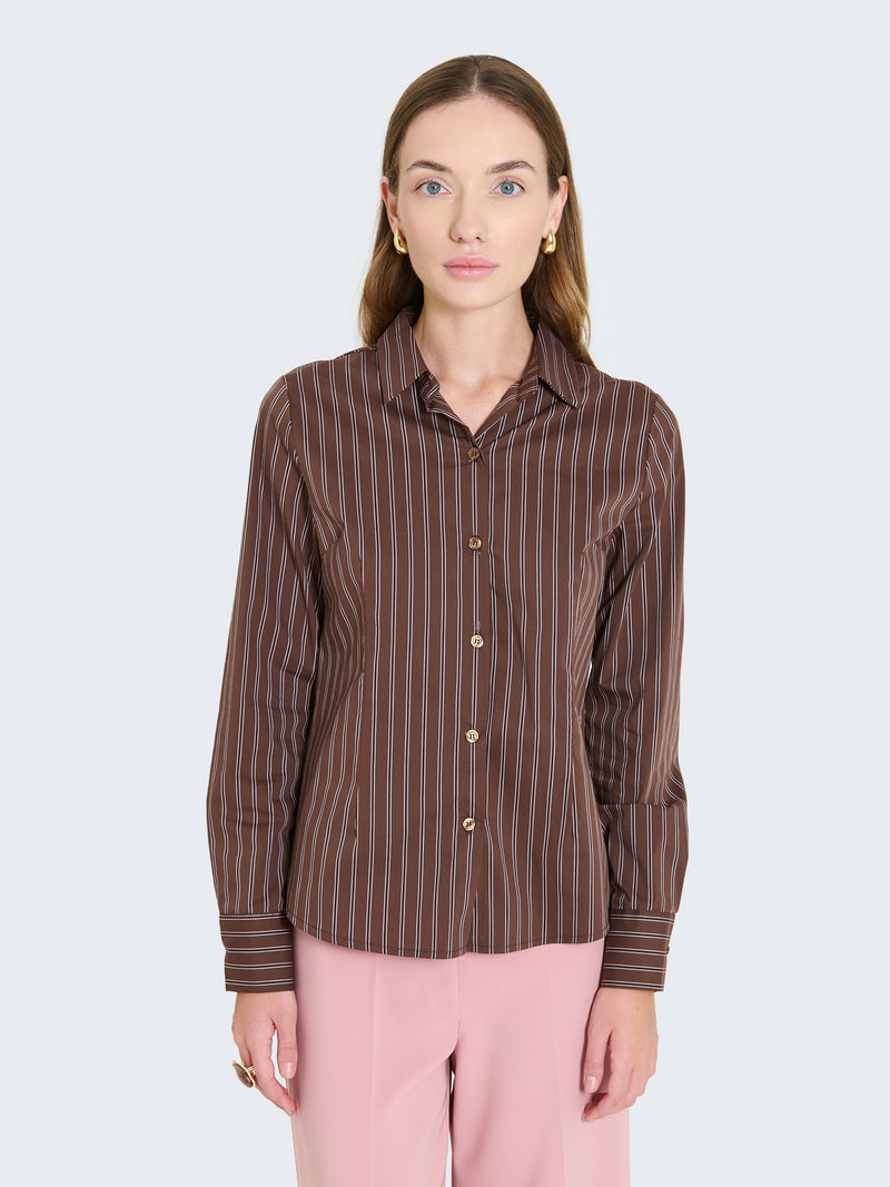 Camicia a righe slimfit
