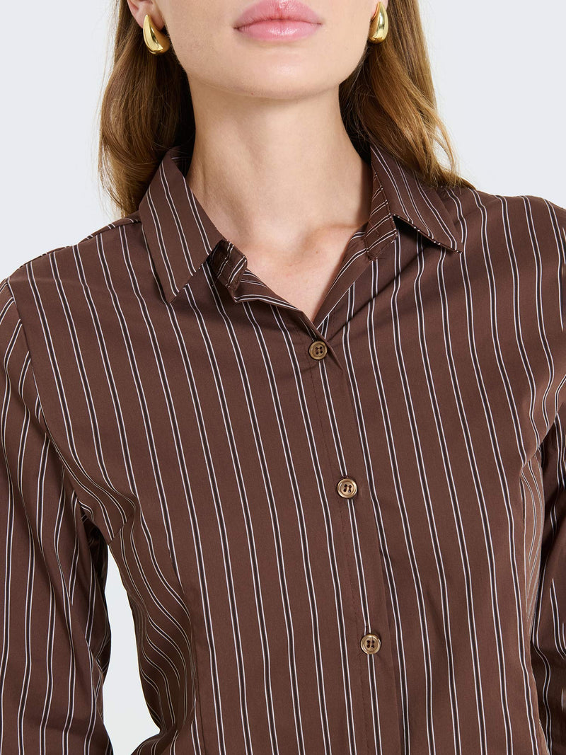 Camicia a righe slimfit