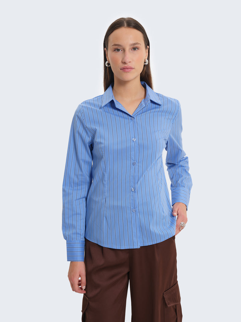Camicia a righe slimfit