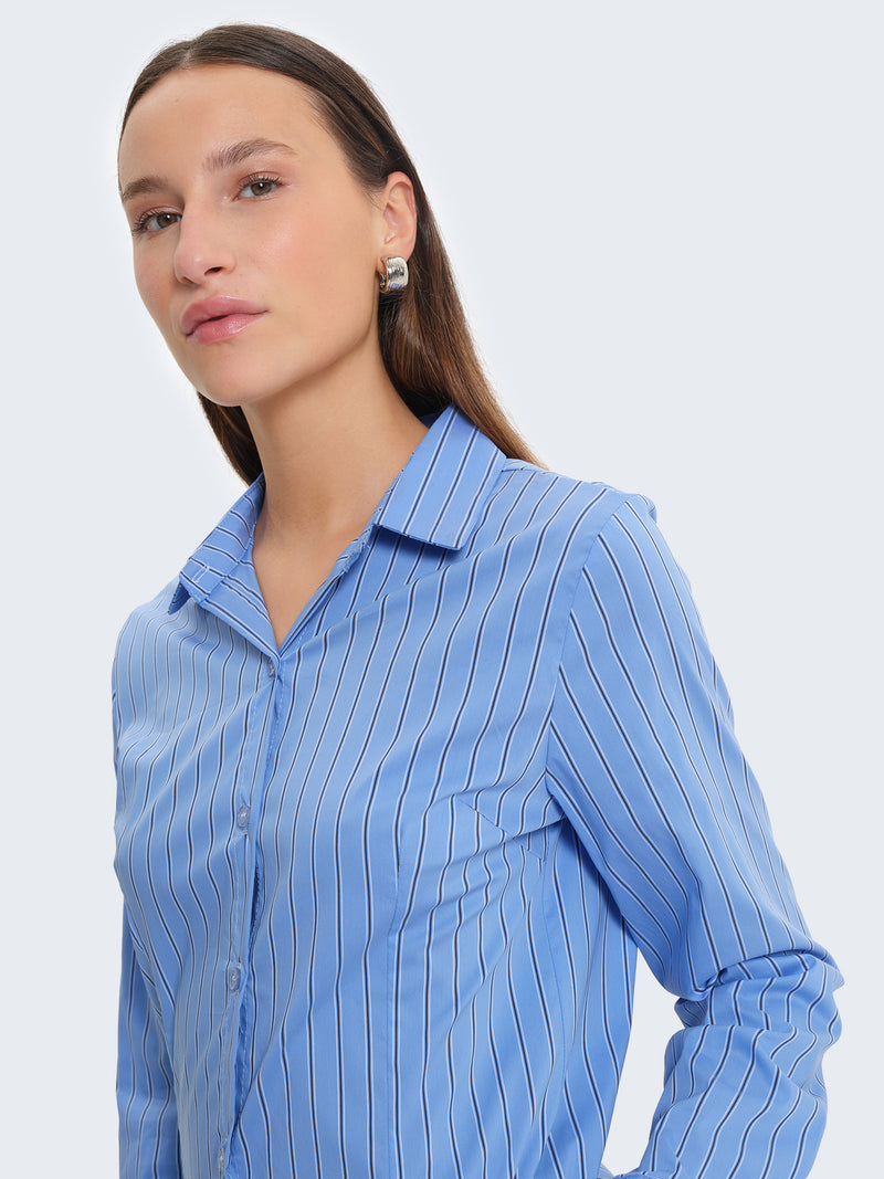 Camicia a righe slimfit