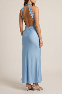Abito con girocollo in paillettes