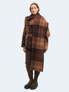 Cappotto corto in lanacotta con sciarpa