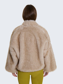 Pelliccia oversize cropped