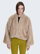 Pelliccia oversize cropped