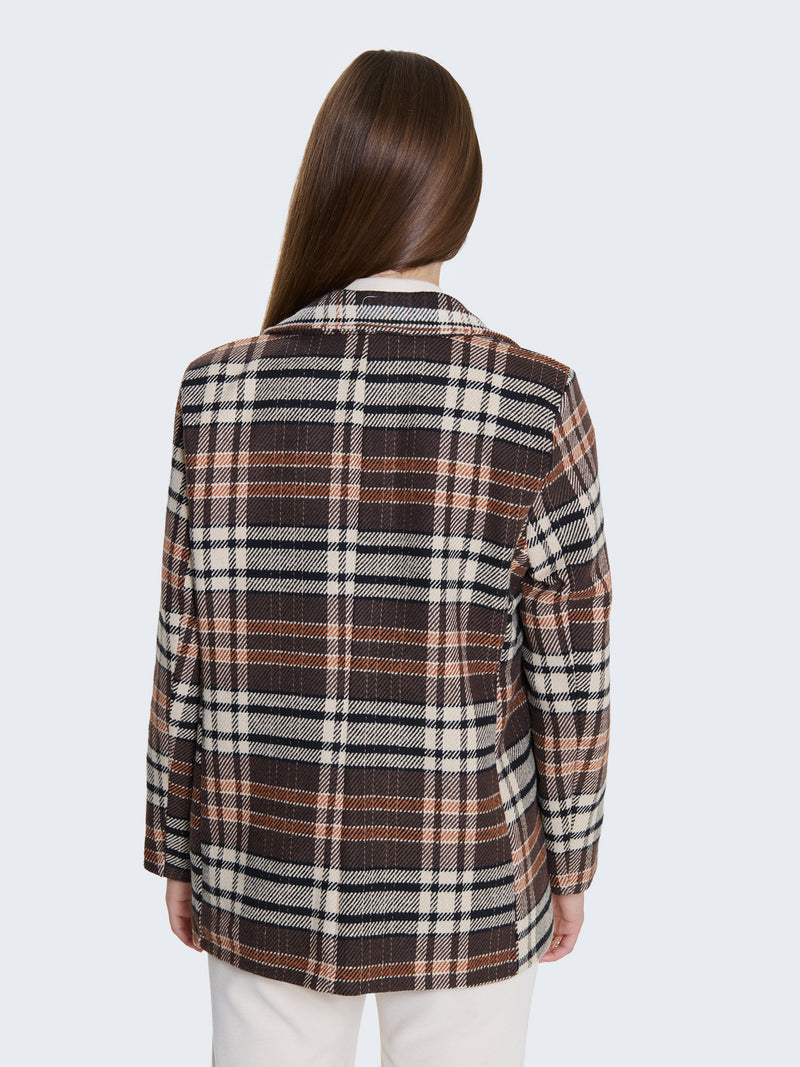 Blazer strutturato a quadri