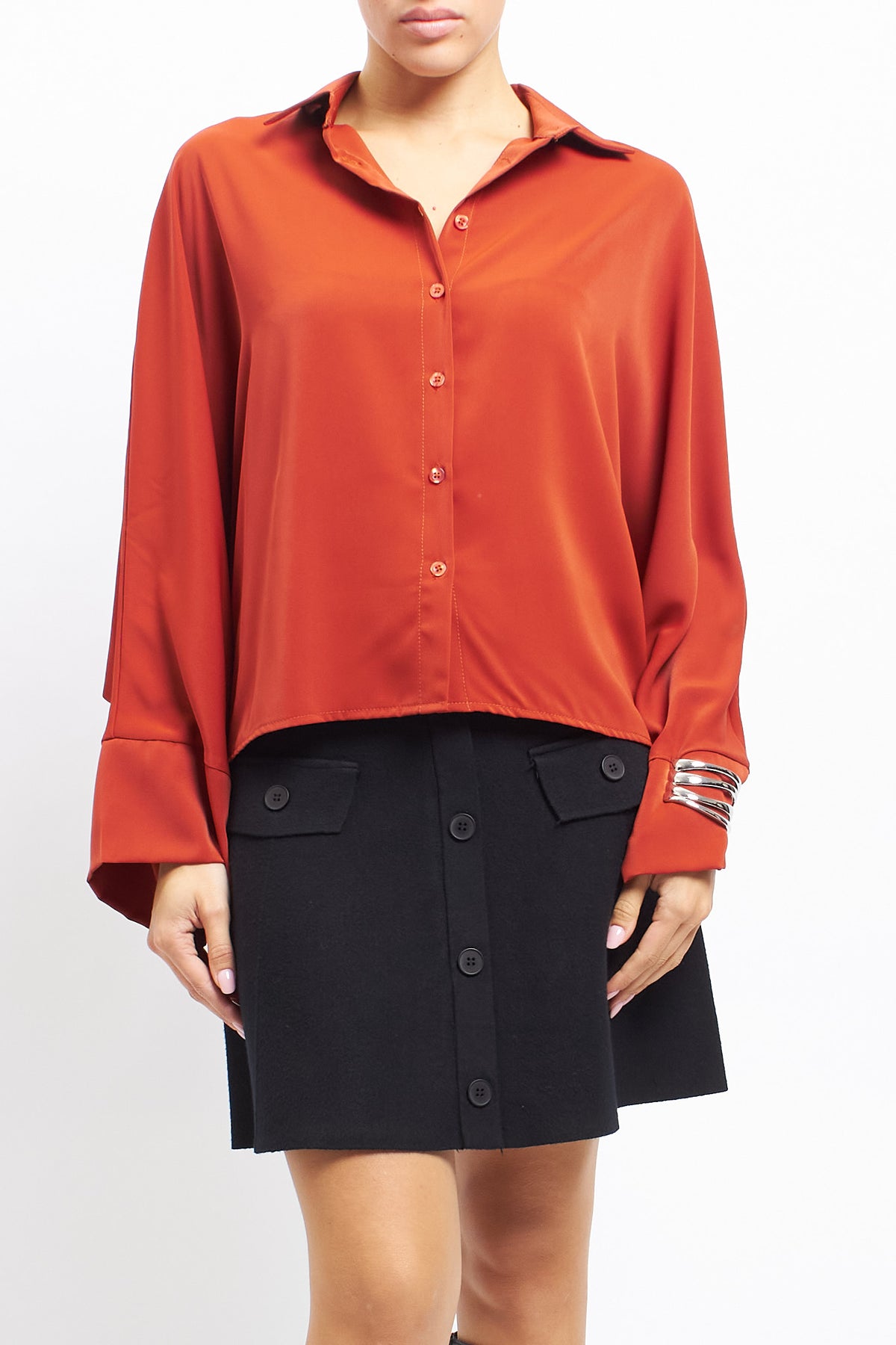 CAMICIA RASO OVERSIZ