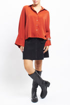 CAMICIA RASO OVERSIZ
