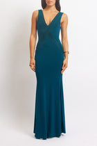 Abito con scollo a V in pizzo