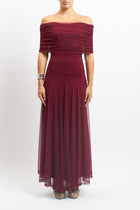 Abito in tulle con drappeggio