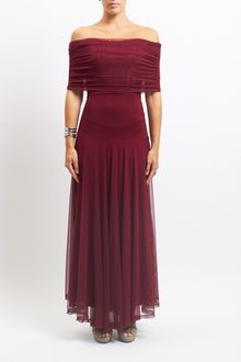 Abito in tulle con drappeggio