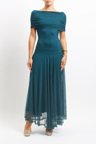 Abito in tulle con drappeggio
