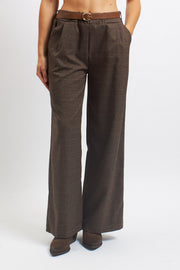 Houndstooth palazzo trousers