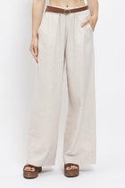 Pantalone palazzo con cintura
