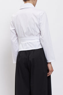 Camicia crop con fiocco