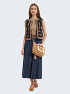 Gilet ricamato etnico