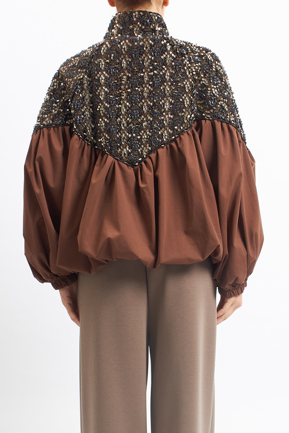 Giacca bomber con paillettes