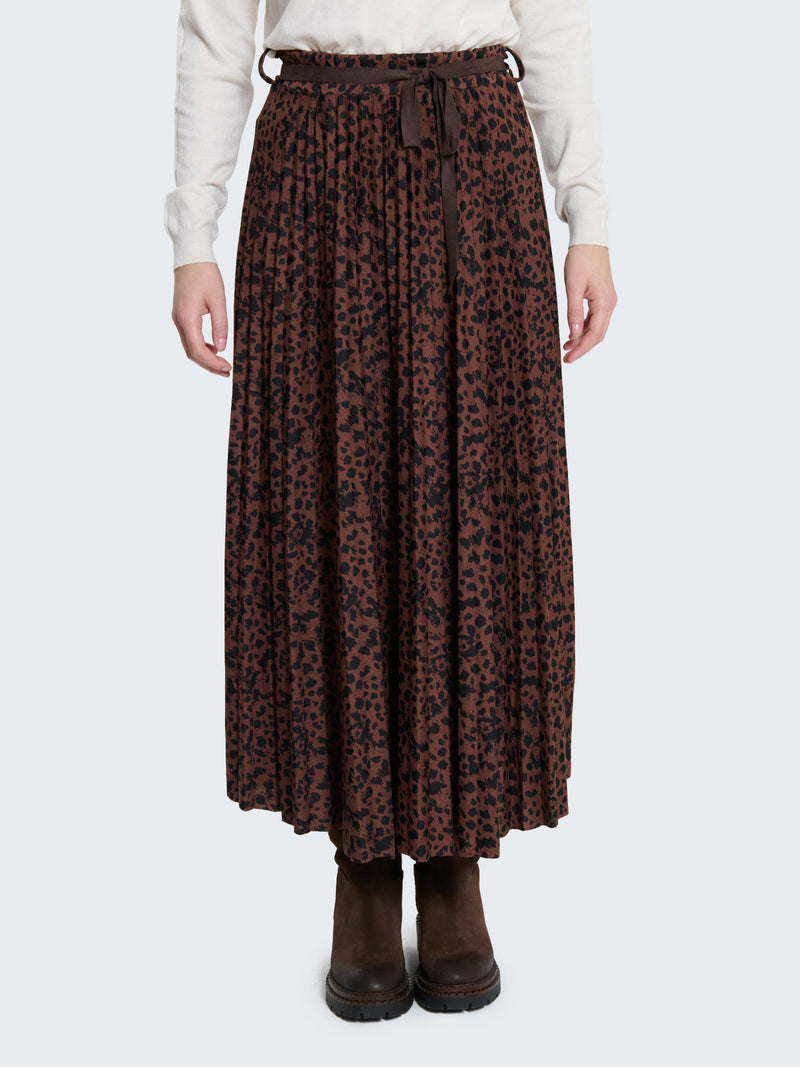 PLEATED SKIRT WITH FANTAS