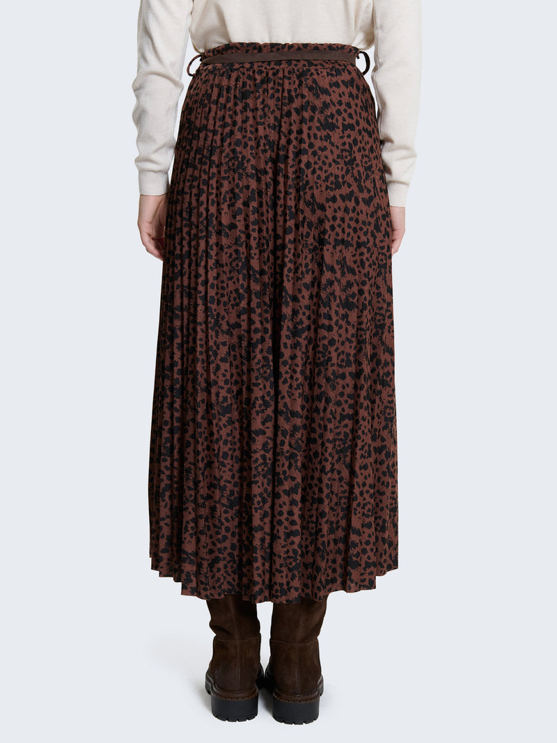 PLEATED SKIRT WITH FANTAS