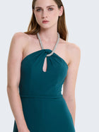 Tuta con collier gioiello