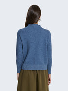 Crew neck sweater with decorative buttons
