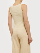 Top con scollo all'americana