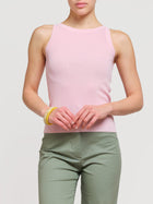 Top con scollo all'americana