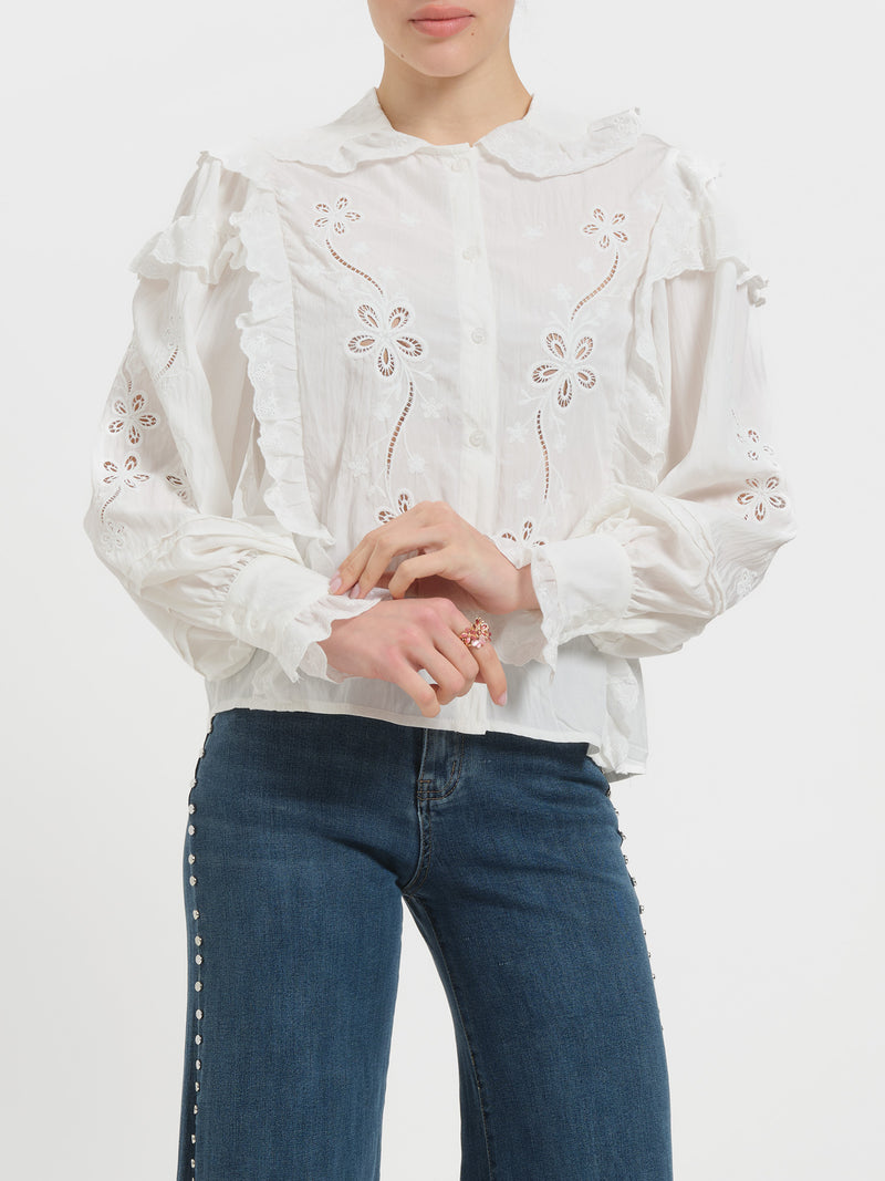 Camicia in pizzo san gallo